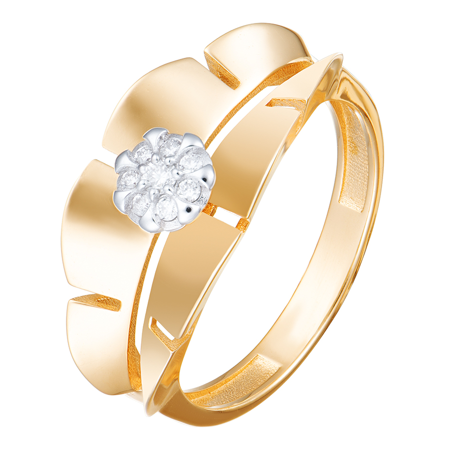 Кольцо, золото, бриллиант, 1012327